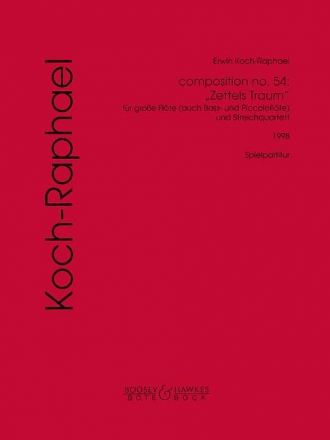composition no. 54 Flte und Streichquartett Spielpartitur