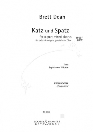 Katz und Spatz gemischter Chor (SSAATTBB) Chorpartitur