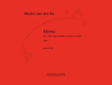 memo Violine mit tragbarem Kassettenrekorder Spielpartitur