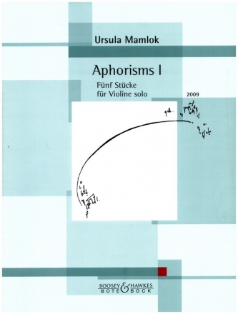 Aphorisms no.1 fr Violine