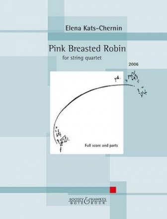 Pink breasted Robin fr Streichquartett Partitur und Stimmen