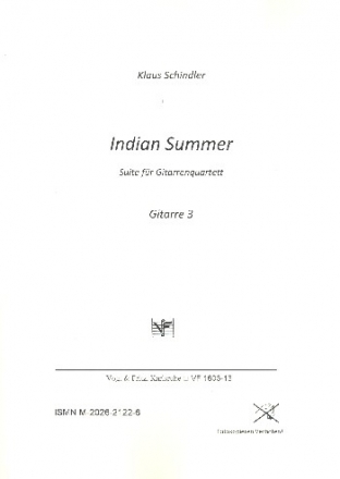 Indian Summer fr 4 Gitarren, Bass und Percussion Gitarre 3