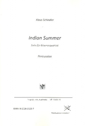 Indian Summer fr 4 Gitarren, Bass und Percussion Percussion