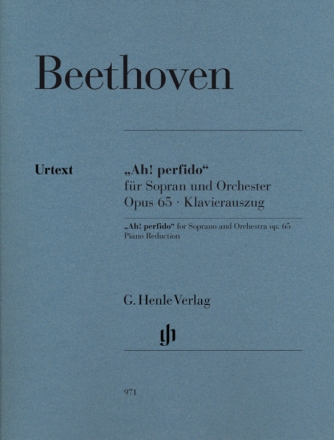 Ah perfido op.65 fr Sopran und Orchester Klavierauszug