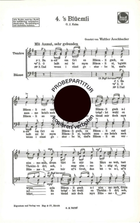 Aeschbacher, Walther Blmli Mnnerchor