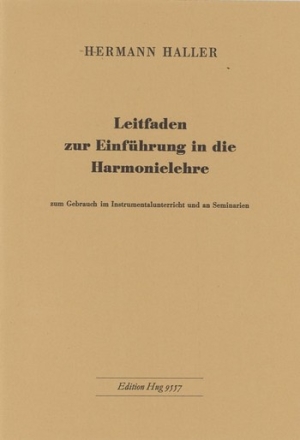 Haller, Herrmann Leitfaden zur Harmonielehre Buch