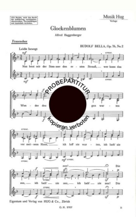 Bella, Rudolf Glockenblumen Frauenchor
