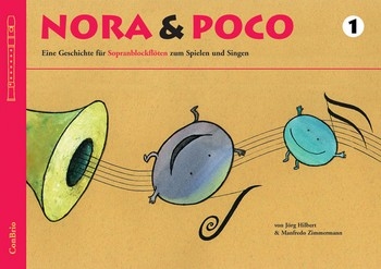 Nora und Poco Band 1 (+CD) fr 2 Sopranblockflten (Ensemble) (Bassflte und Percussion ad lib) Spielpartitur