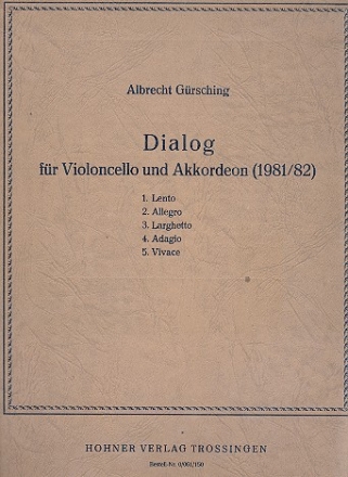 Dialog fr Violoncello und Akkordeon