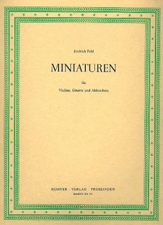 Miniaturen fr Violine, Gitarre und Akkordeon Stimmen