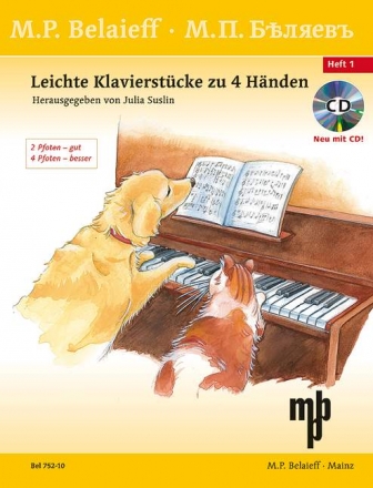 Klavierwerke zu 4 Hnden Band 1 (+CD) fr Klavier zu 4 Hnden Leichte Klavierstcke