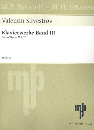 Klavierwerke Band 3 Werke von 1996 - 2003 fr Klavier