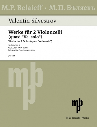 Werke fr 2 Violoncelli (quasi Violoncello solo) Band 2 fr 2 Violoncelli Spielpartitur