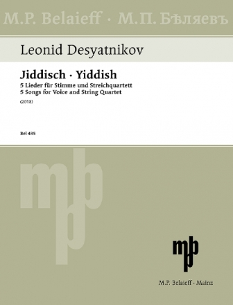 Jiddisch fr Gesang und Streichquartett