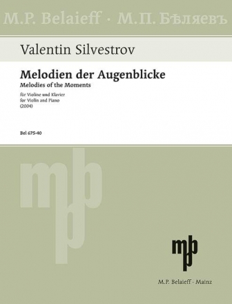 Melodien der Augenblicke  (2004) fr Violine und Klavier