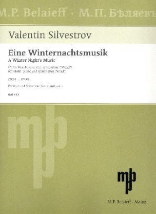 Eine Winternachtsmusik fr Violine, Klavier und Synthesizer (Wind) Partitur und Stimmen