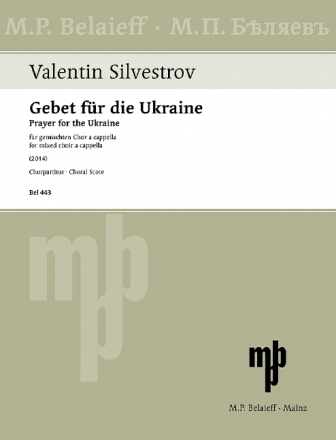 Gebet fr die Ukraine (2014) fr gem Chor a cappella Chorpartitur