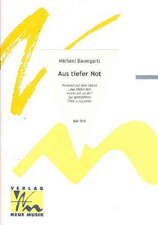 Aus tiefer Not fr gem Chor a cappella Partitur
