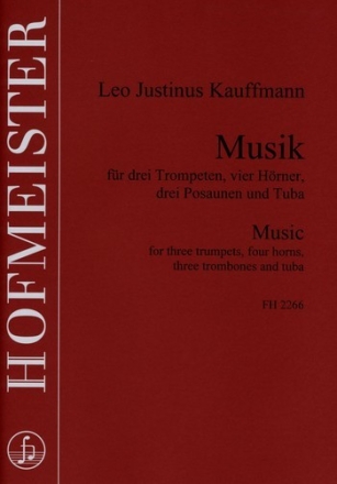 Musik fr Blser fr 3 Trompeten, 4 Hrner und 3 Posaunen