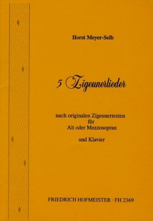 5 Zigeunerlieder fr Alt (Mezzosopran) und Klavier