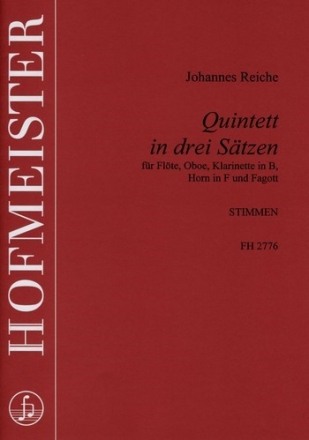 Quintett fr Flte, Oboe, Klarinette, Horn und Fagott Stimmen