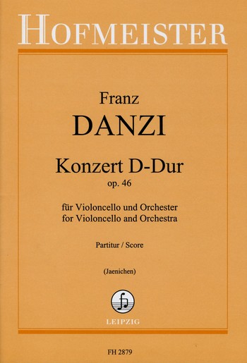 Konzert D-Dur op.46 fr Violoncello und Orchester fr Violoncello und Klavier