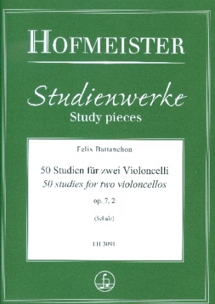 50 Studien op.7 Band 2 (Nr.21-39) fr 2 Violoncelli Spielpartitur
