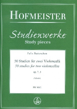 50 Studien op.7 Band 3 (Nr.40-50) fr 2 Violoncelli Spielpartitur