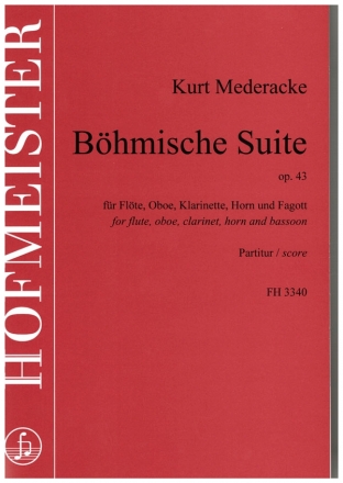 Bhmische Suite op.43 fr Flte, Oboe, Klarinette, Horn und Fagott Partitur