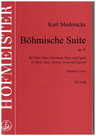 Bhmische Suite op.43 fr Flte, Oboe, Klarinette, Horn und Fagott Partitur
