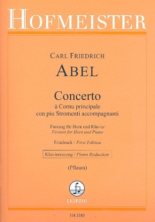 Concerrto  Cornu principale con piu Stromenti accompagnanti fr Horn und Klavier