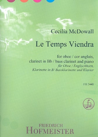 Le temps viendra fr Oboe (Englischhorn), Klarinette (Bassklarinette) und Klavier Stimmen