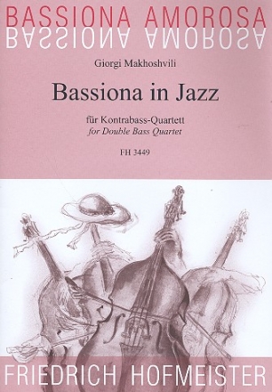 Bassiona in Jazz fr 4 Kontrabsse Partitur und Stimmen