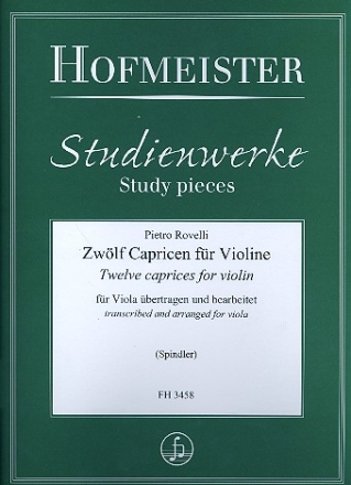 12 Capricen fr Violine fr Viola