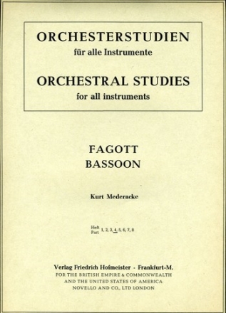Orchesterstudien Fagott Band 4