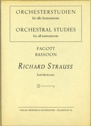 Orchesterstudien Fagott Band 8