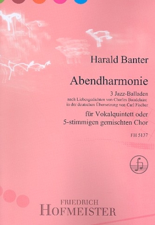 Abendharmonie fr 5 Stimmen (gem Chor) a cappella Partitur