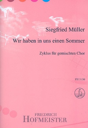 Wir haben uns in einem Sommer fr gem Chor a cappella Partitur