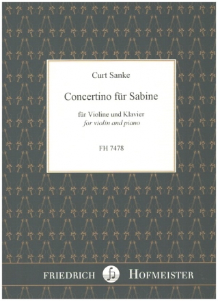 Concertino fr Sabine fr Violine und Klavier