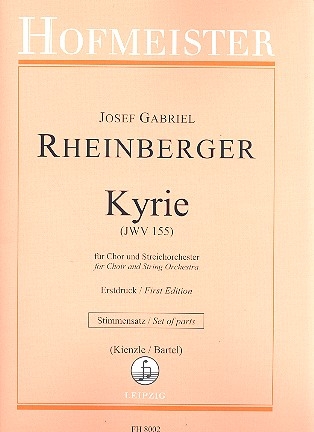 Kyrie JWV155 fr gem Chor und Streichorchester Stimmensatz (5-4-3-2-1)