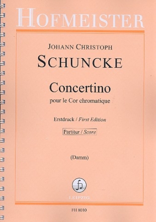 Concertino pour le cor cromatique für Horn und Orchester Partitur