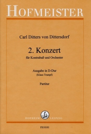 Konzert D-Dur fr Kontraba und Orchester Partitur