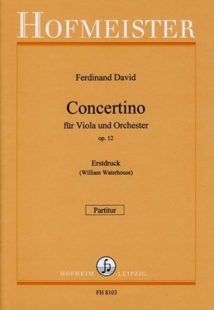 Concertino op.12 fr Viola und Orchester Partitur