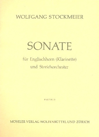 Sonate Wk 144 fr Klarinette (Englischhorn) und Streichorchester Partitur