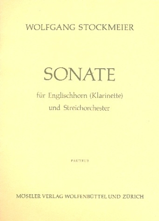 Sonate Wk 144 fr Klarinette (Englischhorn) und Streichorchester Partitur