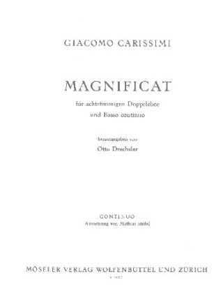 Magnificat fr gem Chor und Bc Basso continuo