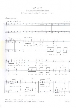 Bonum est confiteri Domino frTenor, gem Chor (SATB), Harfe und Schlagzeug (1 Spieler) Chorpartitur