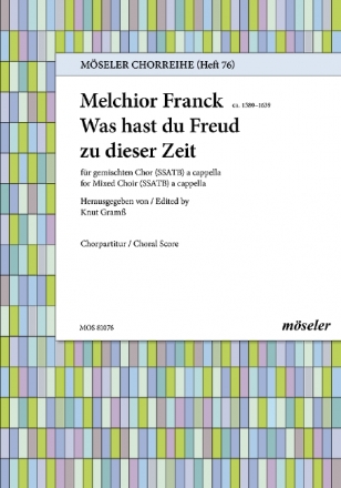 Was hast fr Freud zu dieser Zeit? gemischter Chor (SSATB) Chorpartitur