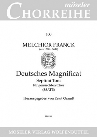 Deutsches Magnificat septimi toni gemischter Chor (SSATB) Chorpartitur