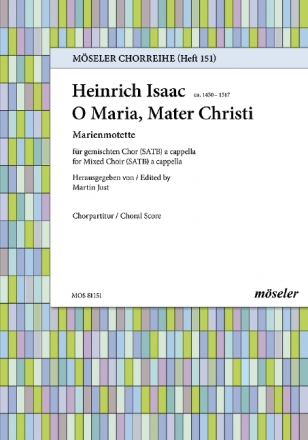O Maria, Mater Christi gemischter Chor (SATB) Chorpartitur